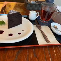 dessert at Vegan Ramen Towzen in Kyoto