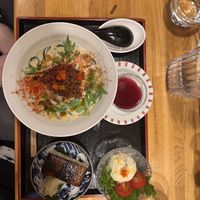 Tan tan ramen with soy meat   at Vegan Ramen Towzen in Kyoto