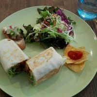 vegan burrito (1000 yen)  at La Quinua in Kagoshima
