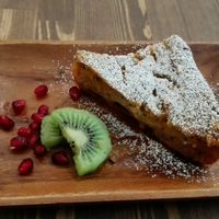 Carrot and Quinoa vegan cake 500 yen  at La Quinua in Kagoshima
