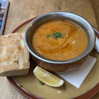 Lentil soup   at Mezze Bar in Auckland