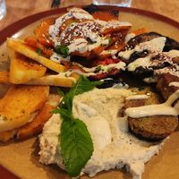 Vegan Mezze Lunch Platter w/Falafel at Mezze Bar in Auckland