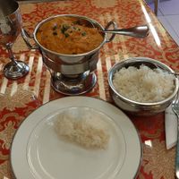 Korean rice and Aloo Gobi at Jyoti Restaurant - Nogosan in Seoul