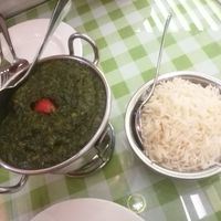 Spinache and potato curry, really good and creamy! at Jyoti Restaurant - Nogosan in Seoul