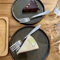 Cheesecake and chocolate cake   at Coco&Co in Vientiane
