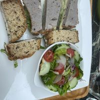 Hummus and cashew cheese sandwich (all gf too)  at Coco&Co in Vientiane