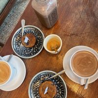 Muffin and hot drink of your choice, and a choc banana shake (all vegan)  at Coco&Co in Vientiane