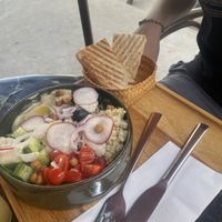 Hummus bowl  at Coco&Co in Vientiane