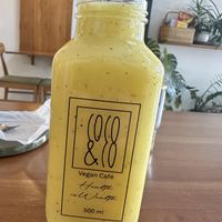 Pineapple, mango, passion fruit smoothie   at Coco&Co in Vientiane