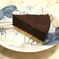 Avocado-chocolate raw cake at Coco&Co in Vientiane