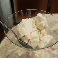 Coconut ice cream at Coco&Co in Vientiane