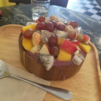 Mixed berry smoothie bowl.  at Coco&Co in Vientiane