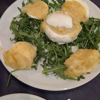Mozzarella with potato sauce at Tandem in Naples