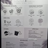 Menu at Cocopuri in Kuching