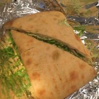 Chicken avocado flat bread  at Blossom du Jour - Columbus Circle in New York City