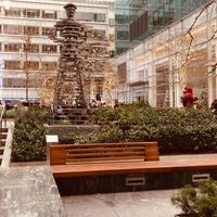 A small, pleasant park right outside Equinox/Juice Press at Juice Press - Bryant Park in New York City