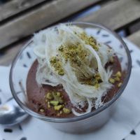 Amaaaazing Vegan Mousse at Hummus in Delft