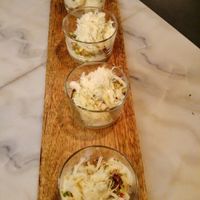 Delicious soya-icecream with pistachio and ";engelenhaar"; (hair of an angel)  at Hummus in Delft