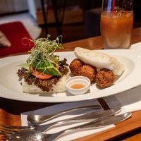 Vegan sandwich with falafel at En-Kitchen in Nagoya