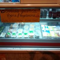 ready-made vegan food plates at Nan-yea Market in Madrid