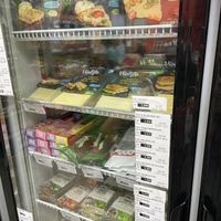 Refrigerated section: vegan cheese, tofu, etc    at Nan-yea Market in Madrid