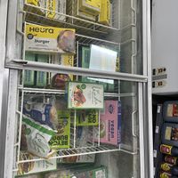 Frozen section: burgers, etc    at Nan-yea Market in Madrid