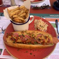 Vegan hot dog  at Lounges - Nautico Lounge in Weymouth