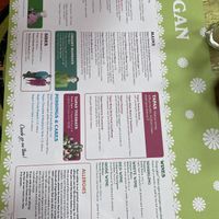 Vegan menu! The options!  at Lounges - Nautico Lounge in Weymouth