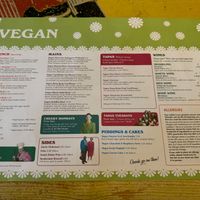 Menu - VEGAN at Lounges - Nautico Lounge in Weymouth
