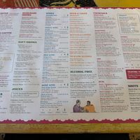 Menu - Back at Lounges - Nautico Lounge in Weymouth