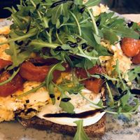 Breakfast eggs at Hommage in Cologne