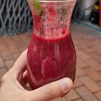 A bit too dense, needed more liquid to feel like a proper smoothie. Too crunchy as well... a good blender will take you miles. at Hommage in Cologne