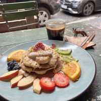 Vegan pancakes   at Hommage in Cologne