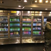 Juices in fridge at Juice Press - Grand Central Terminal in New York City