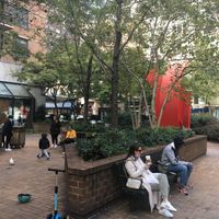 Nearby outdoor park (btn. 2nd and 1st Aves.) where you can take your wares. at Juice Press - Equinox in New York City