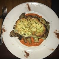 Cauliflower steak with potatoes and mushrooms  at Germano's Piattini in Baltimore