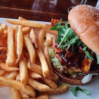 Pulled Jackfruit BBQ Burger at Kerubi in Joensuu