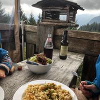 Non-vegan at Huendeleskopfhuette in Pfronten-kappel