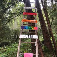 Nearly there at Huendeleskopfhuette in Pfronten-kappel