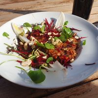 Zucchini Lasagne at Huendeleskopfhuette in Pfronten-kappel