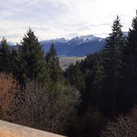 Aussicht von der Terrasse at Huendeleskopfhuette in Pfronten-kappel