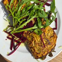 Veganer Wrap at Huendeleskopfhuette in Pfronten-kappel