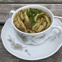 Flädlesuppe  at Huendeleskopfhuette in Pfronten-kappel