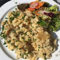 Vegane Kässpatzn at Huendeleskopfhuette in Pfronten-kappel