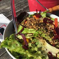 Mixed salad - best salad I ever had! at Huendeleskopfhuette in Pfronten-kappel