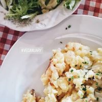 Vegane Käsespätzle at Huendeleskopfhuette in Pfronten-kappel