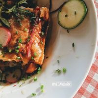 Vegane Lasagne at Huendeleskopfhuette in Pfronten-kappel