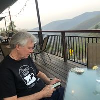 Peaceful view at Priest Station Cafe in Big Oak Flat