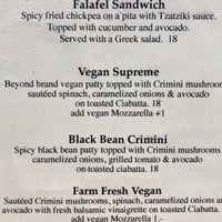 Lots of delicious vegan options.  at Priest Station Cafe in Big Oak Flat