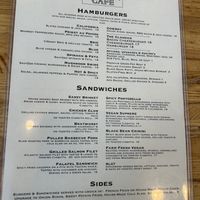 Lunch menu   at Priest Station Cafe in Big Oak Flat